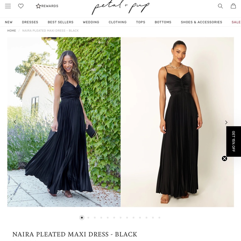 Petal and pup black dress